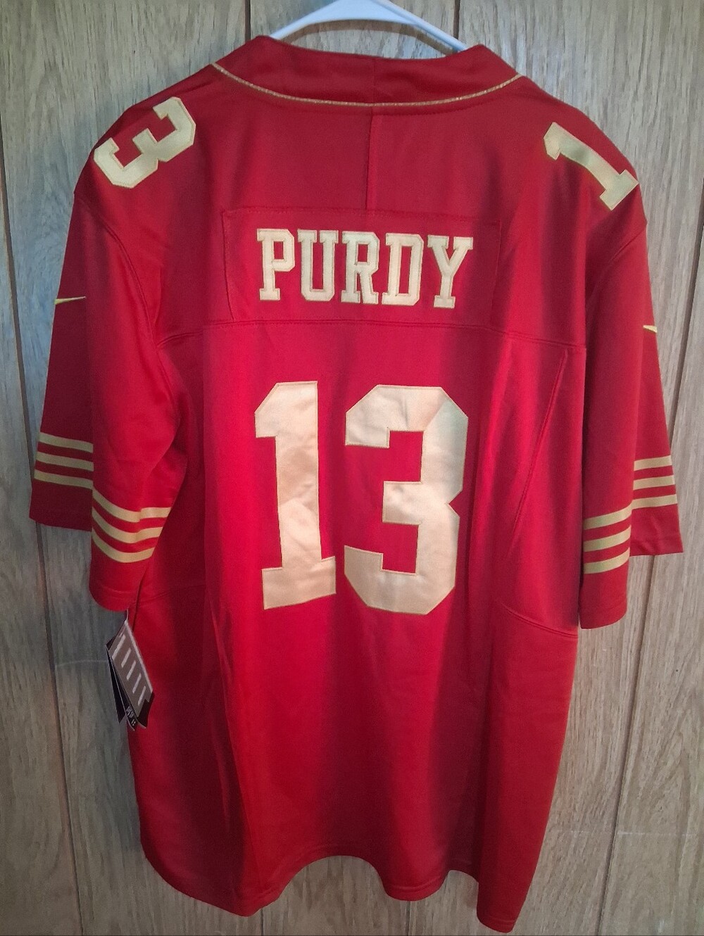 Mystery Sports Card With Brock Purdy San Francisco 49ers Large Jersey